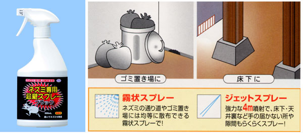 ネズミ専用忌避スプレーの画像